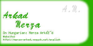 arkad merza business card